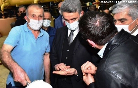 Vali Baruş, Şeker Fabrikasında İncelemelerde Bulundu