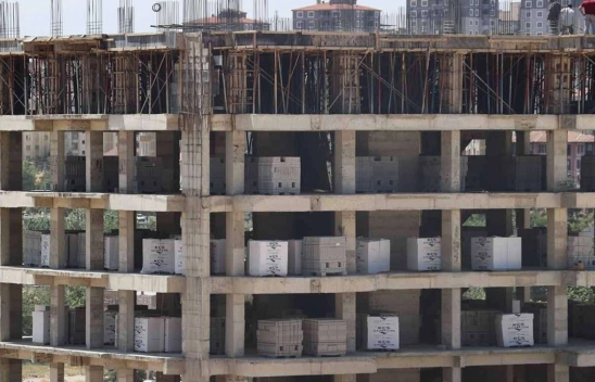 Yapı ruhsatı verilen binaların yüzölçümü azaldı