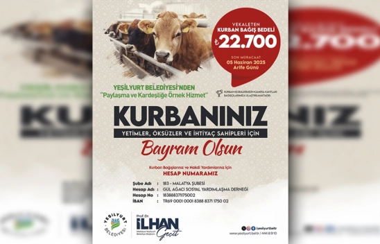 Yeşilyurt Belediyesi'nden Bayrama Özel Sosyal Dayanışma Hamlesi!