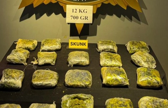 Yolcu otobüsünde 12.7 kilo sentetik uyuşturucu ele geçirildi