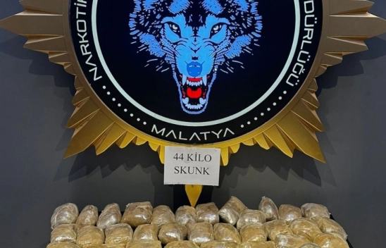 44 kilogram sentetik uyuşturucu ele geçirildi