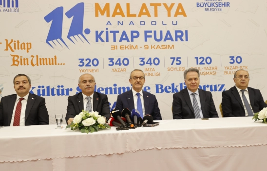 Malatya Anadolu Kitap Fuarı 31 Ekim'de Kapılarını Açıyor