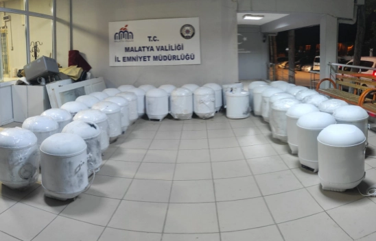 Malatya'da 39 adet termosifon Ele Geçirildi