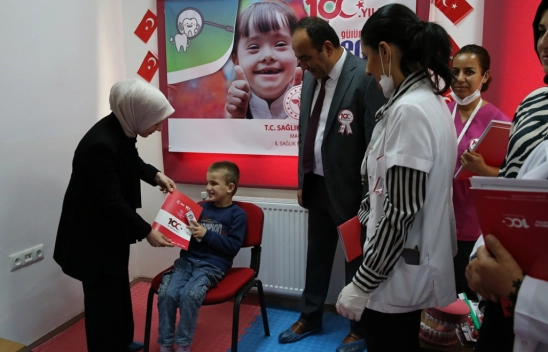 Malatya'da engelli öğrencilere diş taraması yapıldı