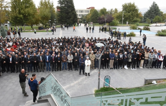 Malatya'da Gazze'de hayatını kaybedenler için gıyabi cenaze namazı kılındı