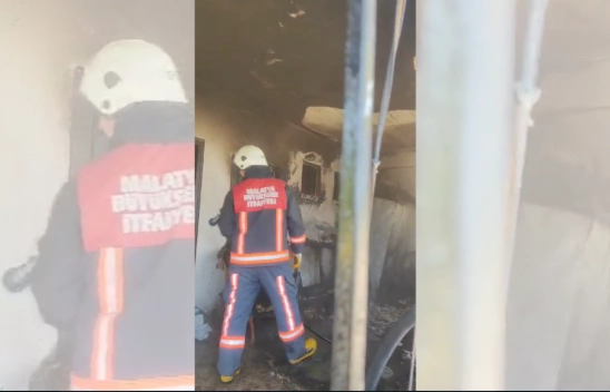 Malatya'da Maddi Hasarlı Yangını Meydana Geldi