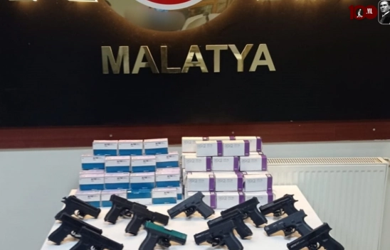 Malatya'da silah kaçakçılığına yönelik operasyonda 6 şüpheli yakalandı