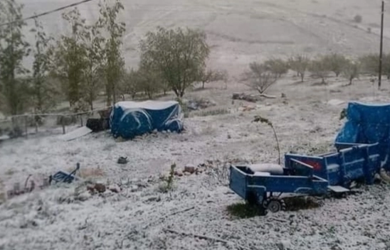Malatya'da Yüksek Kesimlere Kar Yağdı
