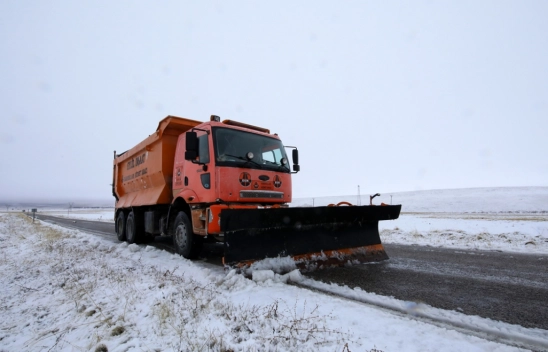 Malatya'nın yüksek kesimlerinde kar yağışı etkili oluyor