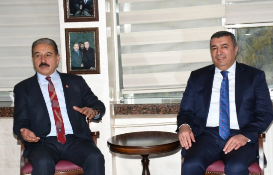 Ticaret Borsası Başkanı Özcan'dan Keskin'e ziyaret