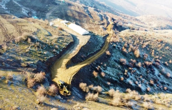 Üreticinin yol sorununu Başkan Güder çözdü