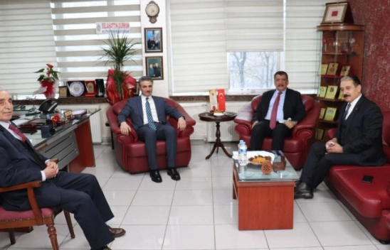 Vali Baruş ve Büyükşehir Belediye Başkanı Gürkan'dan Keskin'e ziyaret