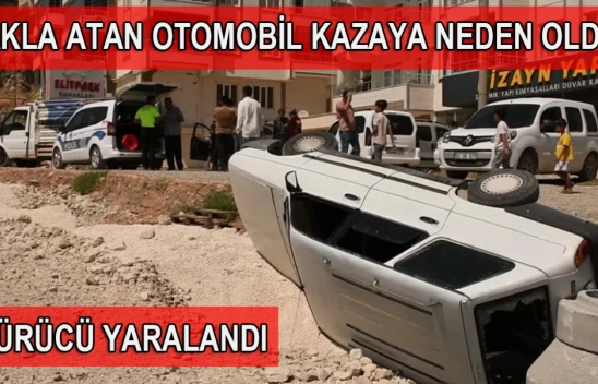Yeşilyurt'ta Takla Atan Otomobil Kazaya Neden Oldu: 1 Yaralı