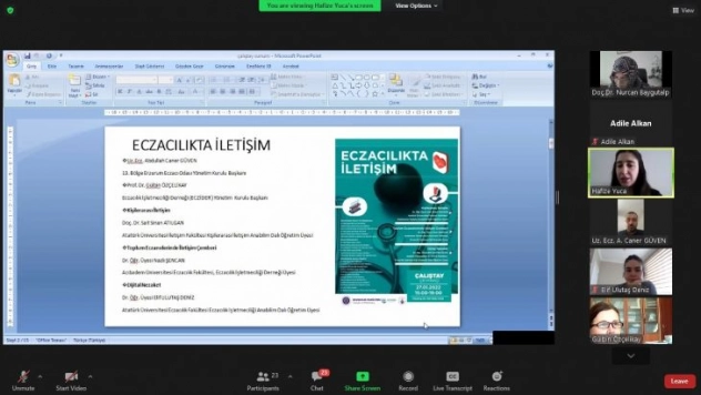 'Eczacılıkta İletişim' çalıştayı düzenlendi
