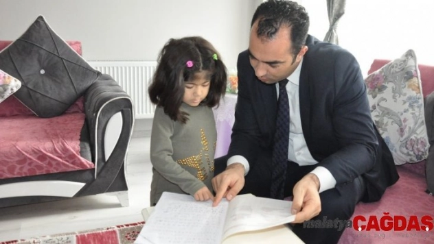 'Evde eğitim' öğrencisi İrem Matur'a ziyaret