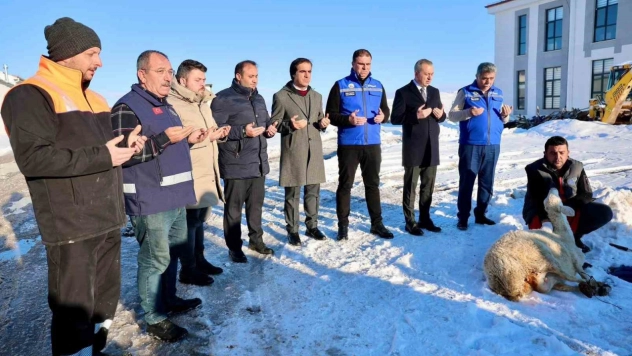 'Kar zahmet değil rahmet' dediler, şükür koyunu kestiler