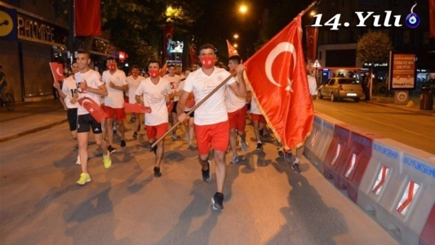15 Temmuz koşu yapıldı