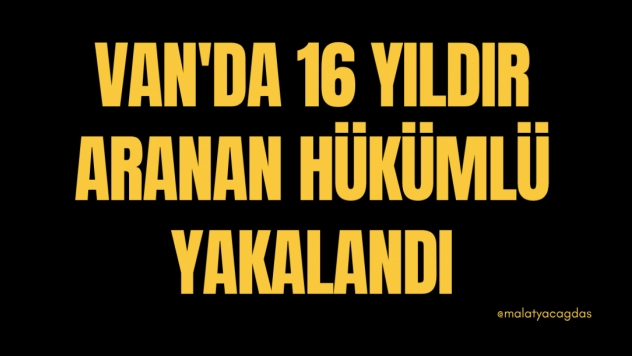 Van'da 16 yıldır aranan hükümlü yakalandı
