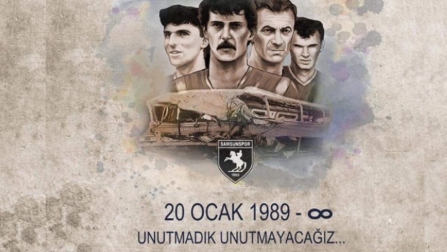 1989'daki Kazada Hayatını Kaybeden Samsunsporluları Saygıyla Anıyoruz