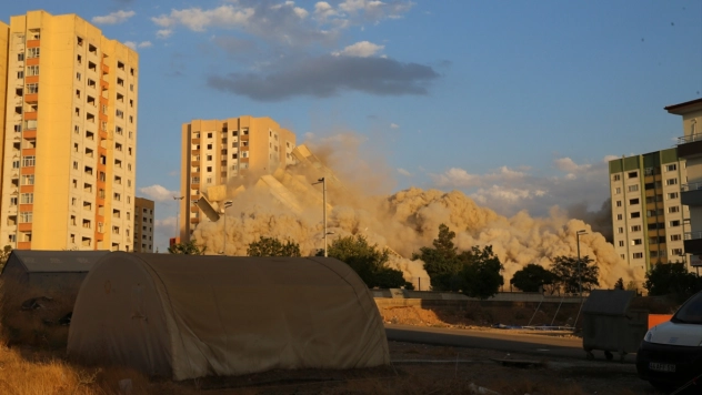 2 bina patlayıcıyla yıkıldı