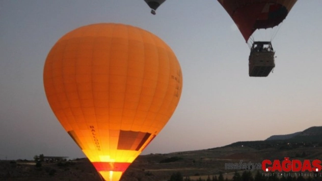 2019'da Pamukkale'nin üstünde yarım milyonun üzerinde kişi uçtu