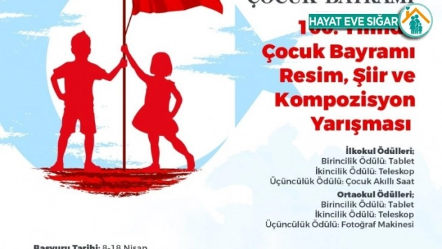 23 Nisan Ulusal Egemenlik ve Çocuk Bayramı'nın 100. yılında ödüllü yarışma