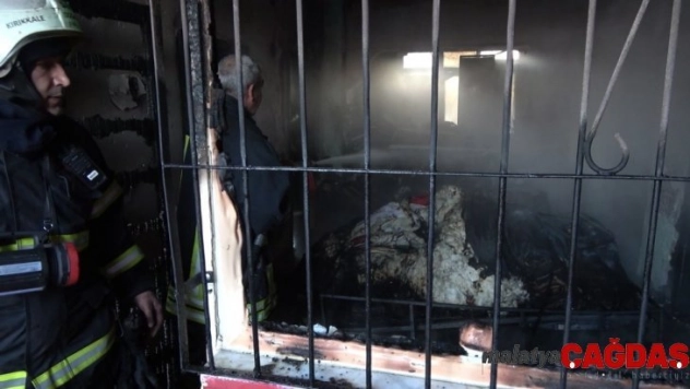 4 katlı binada korkutan yangın