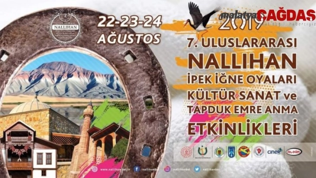 7. Nallıhan Uluslararası İpek İğne Oyaları Kültür Sanat ve Tapduk Emre'yi Anma Festivali başlıyor