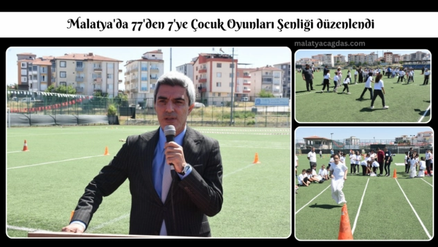 77'den 7'ye Çocuk Oyunları Şenliği düzenlendi