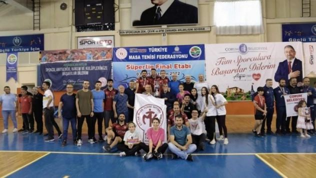 Adana Çiltar Masa Tenisi İhtisas Kulübü Türkiye Şampiyonu oldu