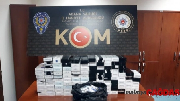 Adana'da kaçak sigara operasyonu