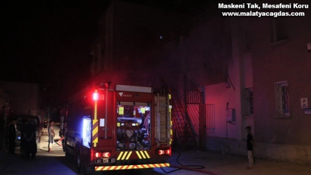 Adana'da tekstil atölyesinde yangın