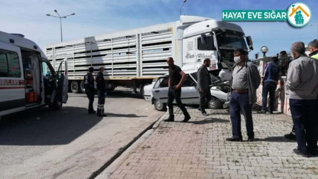 Adilcevaz'da trafik kazası 1 yaralı