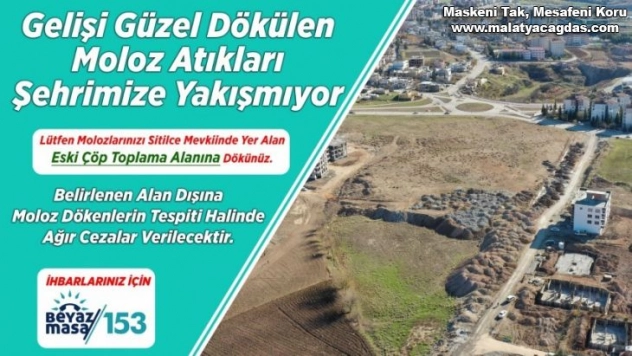 Adıyaman'da moloz uyarısı