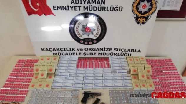 Adıyaman'da cinsel içerikli hap ele geçirildi