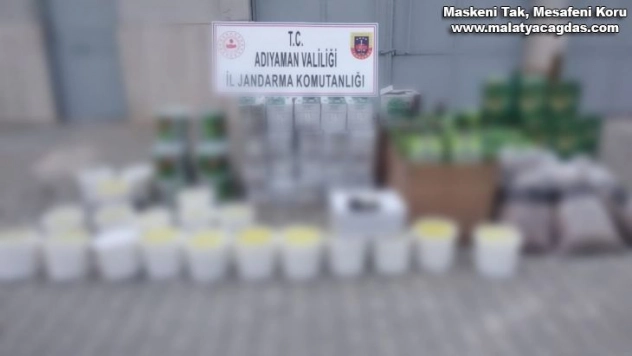 Adıyaman'da çok miktarda kaçak gıda maddesi ele geçirildi