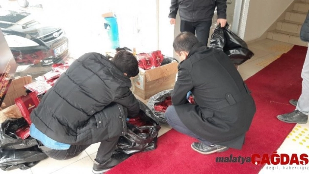 Adıyaman'da kaçak nargile tütünü operasyonu