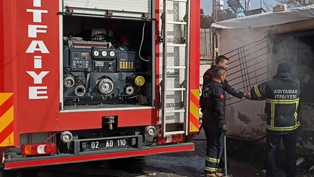 Adıyaman'da konteyner yangını: Bir ölü