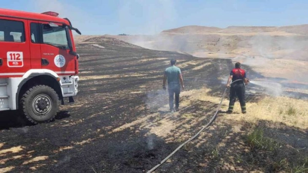 Adıyaman'daki anız yangını korkuttu