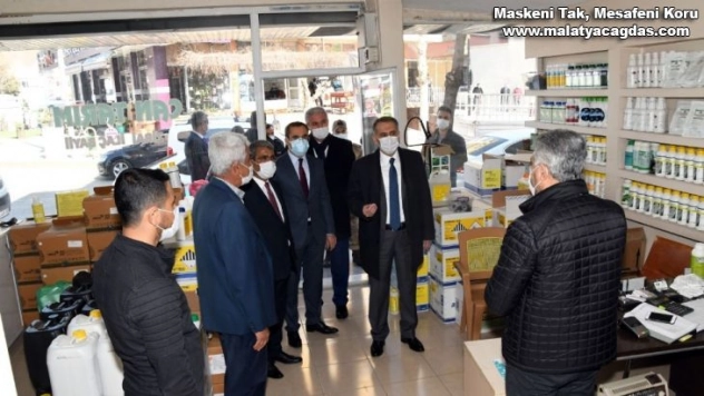 Adıyaman il protokolünden korona virüs denetimi