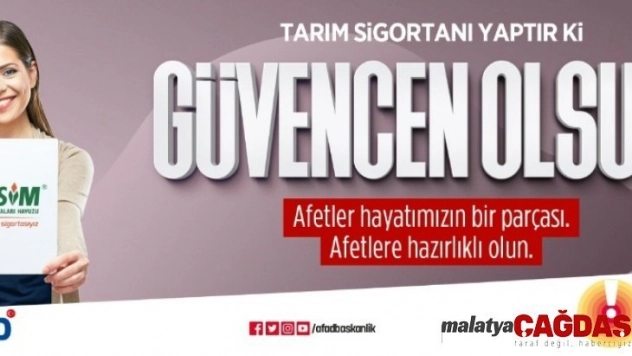 AFAD'dan çiftçilere 'tarım sigortası yaptırın' çağrısı