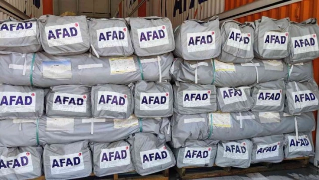 AFAD Lojistik Merkezi hazır kıta