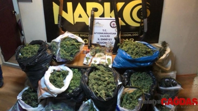 Afyonkarahisar polisinden dev uyuşturucu operasyonu