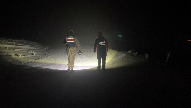 Ağrı'da karda mahsur kalan 2 kişi kurtarıldı