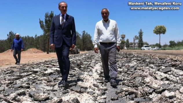 Akçakale'de asfaltlama çalışmaları sürüyor