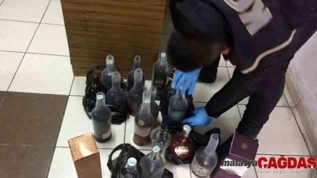 Aksaray'da kaçak içki operasyonu