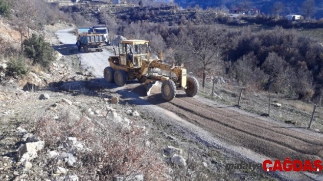 Alanya'da Karapınar yoluna kış bakımı