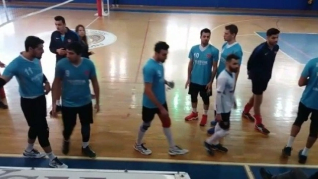 Alanya'da voleybol maçında gerginlik