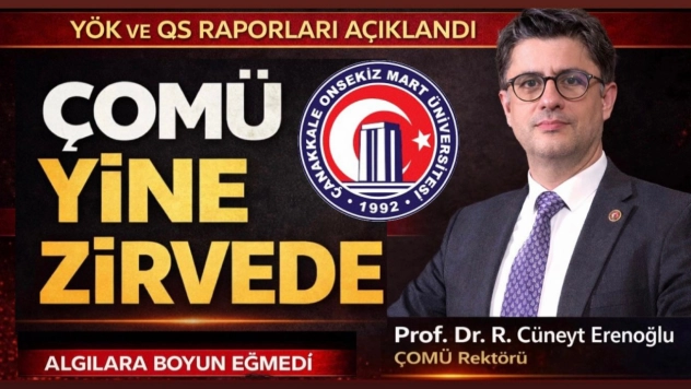 Algılar Değil Veriler Konuştu: ÇOMÜ Türkiye'nin En İyileri Arasında