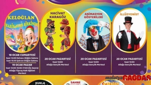 Aliağa Belediyesinden çocuklara tatil eğlencesi